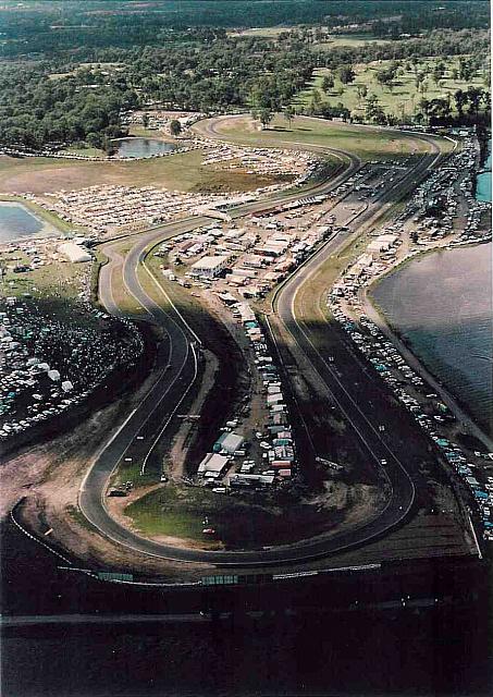 Aerial view of track during a ATCC round